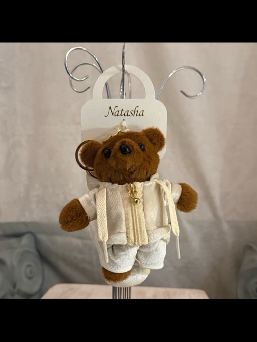 ⚡️Natasha Plush Bear Handbag Charm/Key Ring